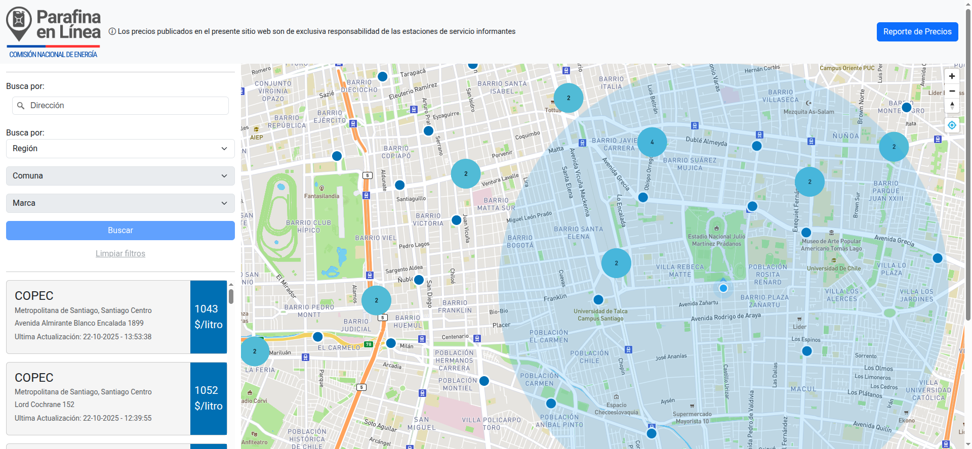 Plataforma Parafina en Línea